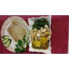 [ 170 ] roti met aardappelen, groente en tahoe halal